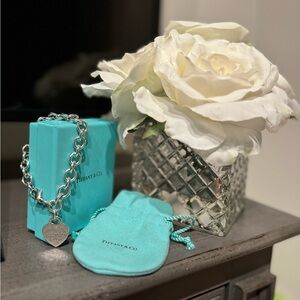 tiffany & co return to Tiffany heart tag charm bracelet